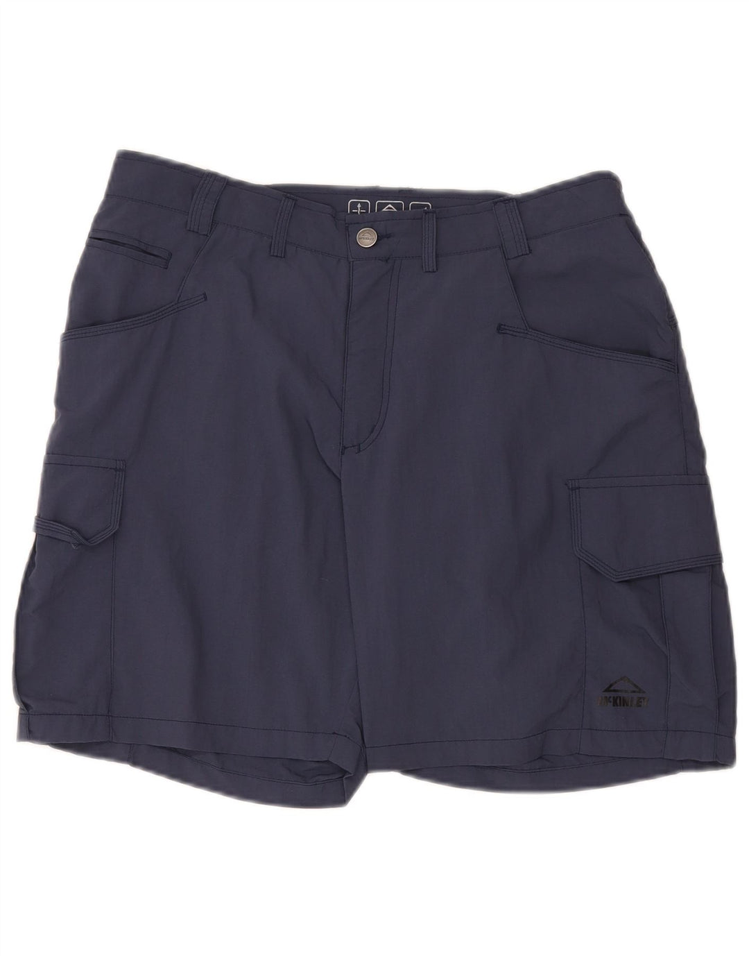 Shorts cargo masculino McKinley W33 médio azul marinho poliamida