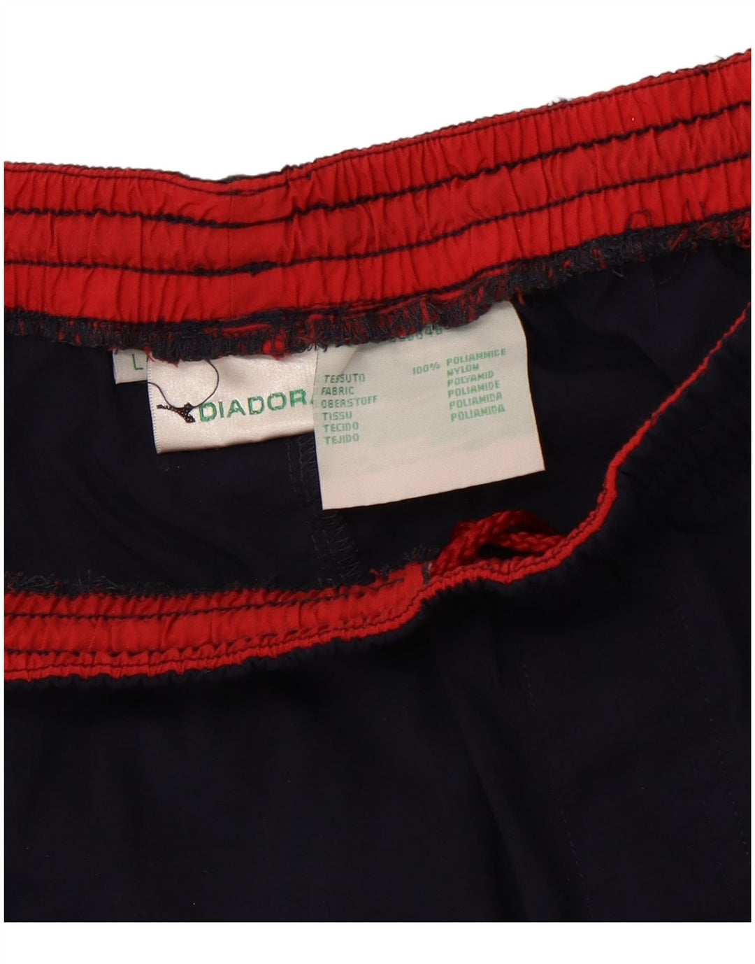 Shorts esportivos masculinos DIADORA grandes poliamida azul marinho