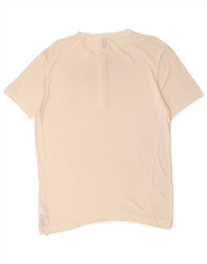 Camiseta masculina Zara Top grande viscose branca
