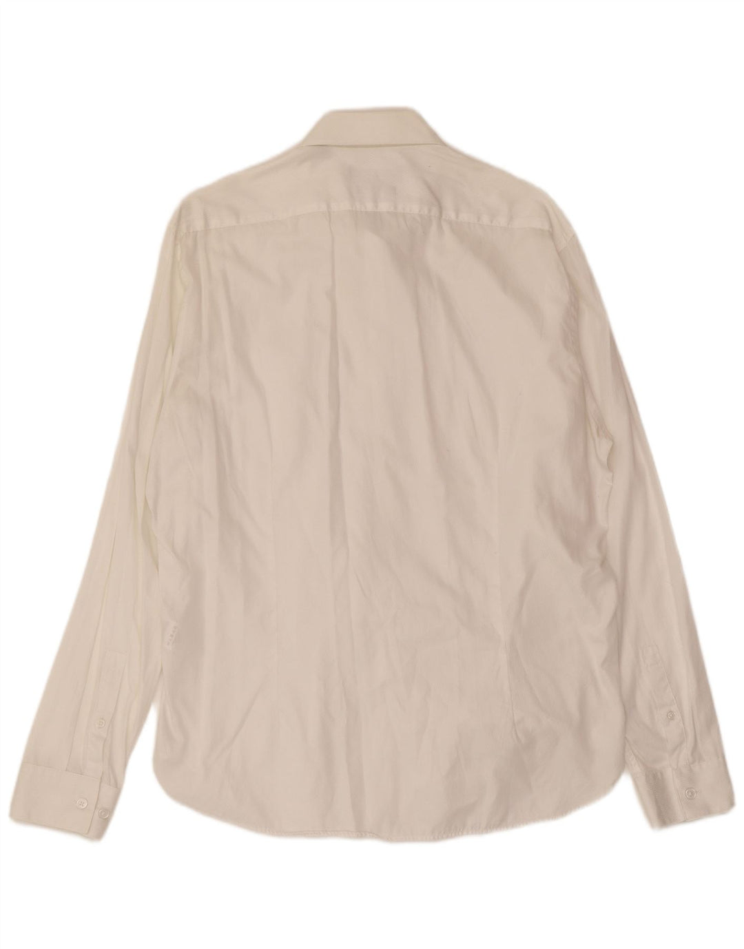 Camisa masculina Dkny Slim Fit médio algodão branco