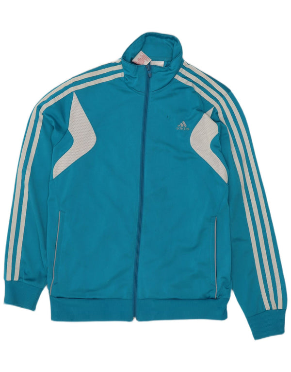 Jaqueta Adidas Meninos Treino Top 13-14 Anos Azul Colorblock Poliéster