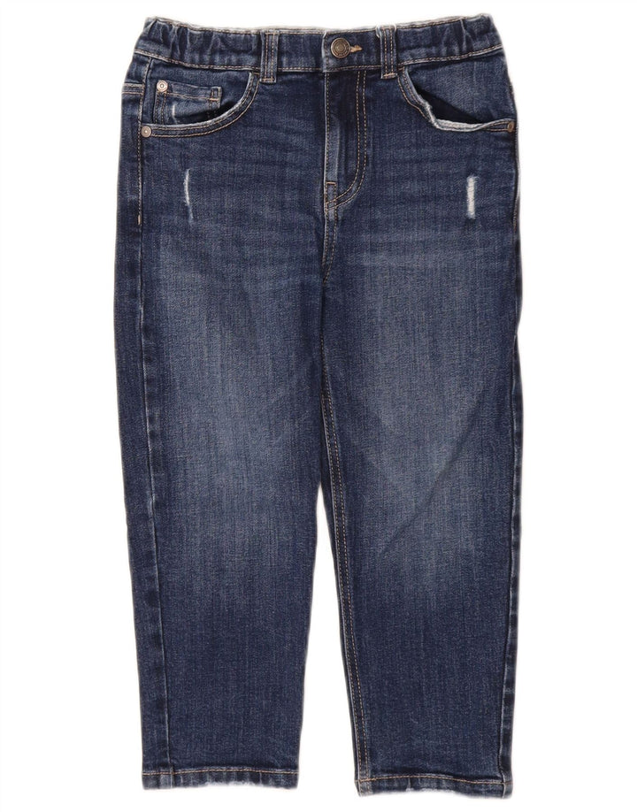 BENETTON Boys Justin Straight Jeans 6-7 Anos W22 L17 Azul Algodão