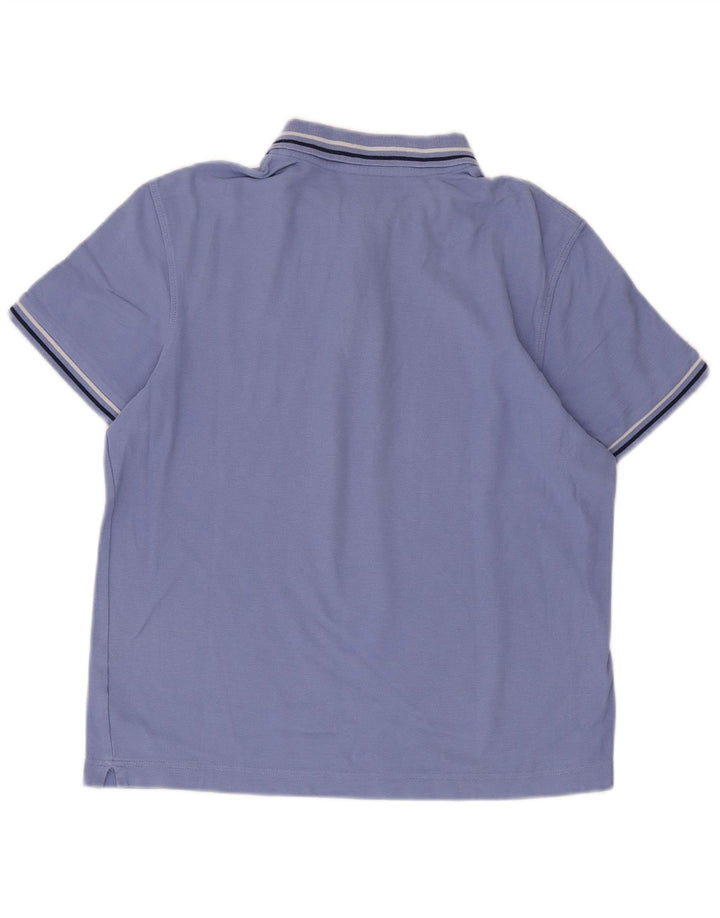 Camisa polo masculina Lotto pequena listrada azul