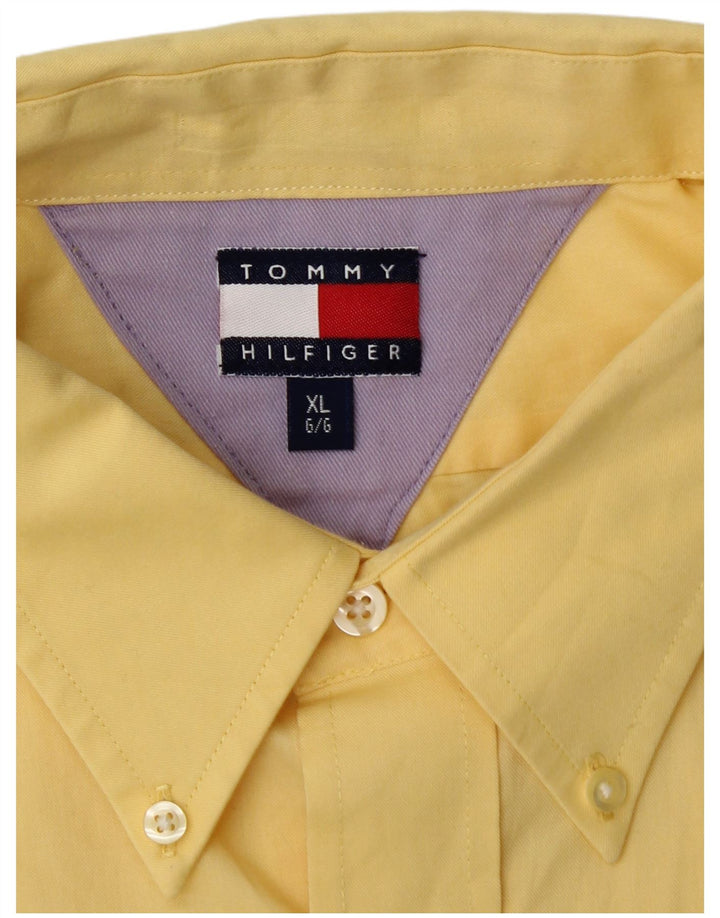 Camisa masculina de manga curta TOMMY HILFIGER XL amarela