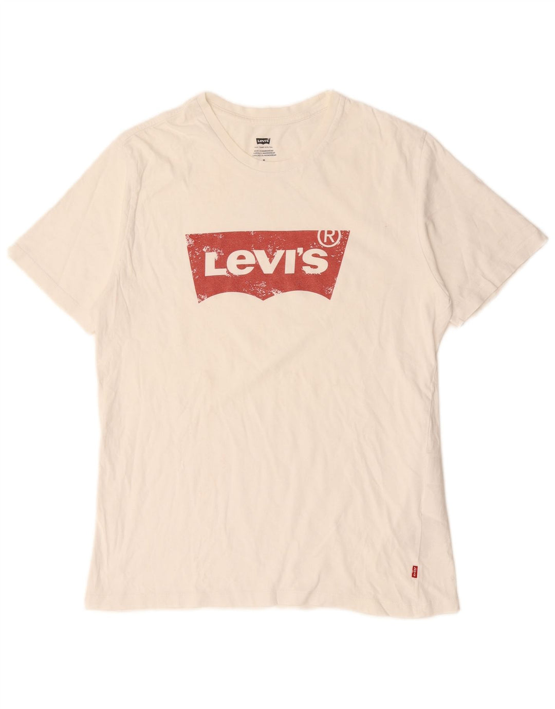 Camiseta gráfica masculina Levi's Top médio algodão branco