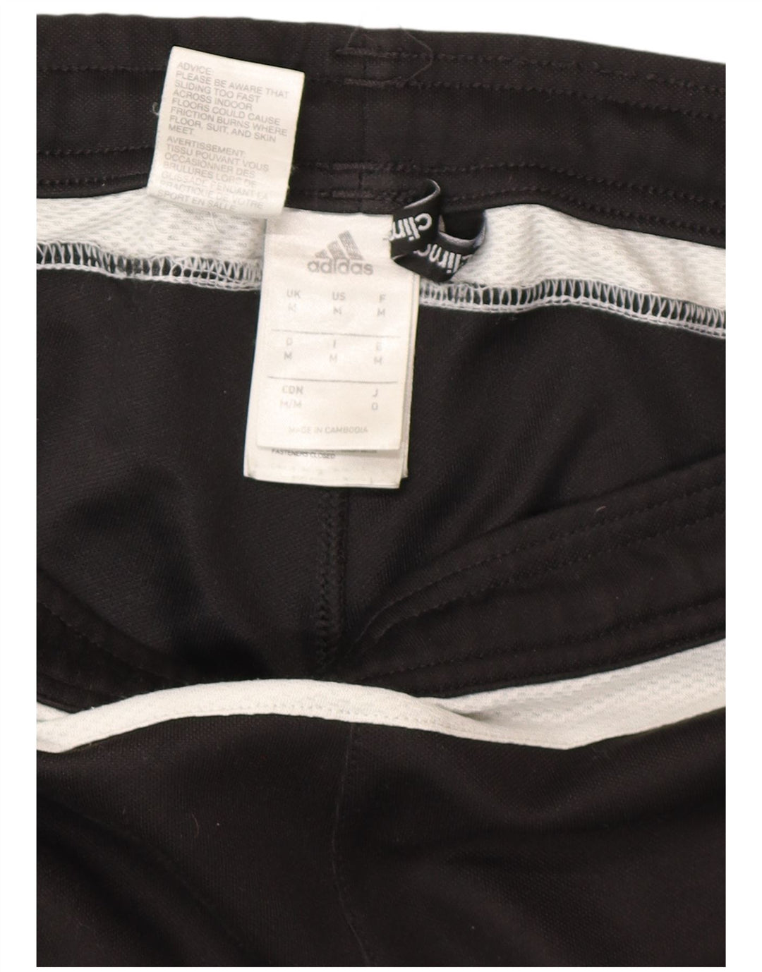 ADIDAS Mens Climalite Calças de treino Medium Black Colourblock