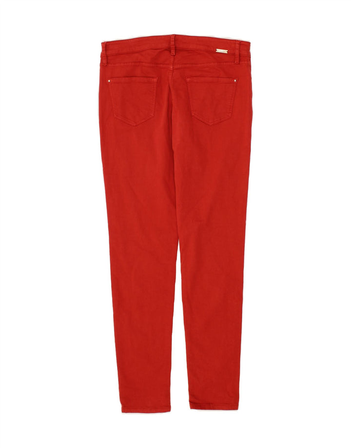 MASSIMO DUTTI Womens Skinny Casual Trousers EU 40 Medium W30 L30 Burgundy Vintage Massimo Dutti and Second-Hand Massimo Dutti from Messina Hembry 
