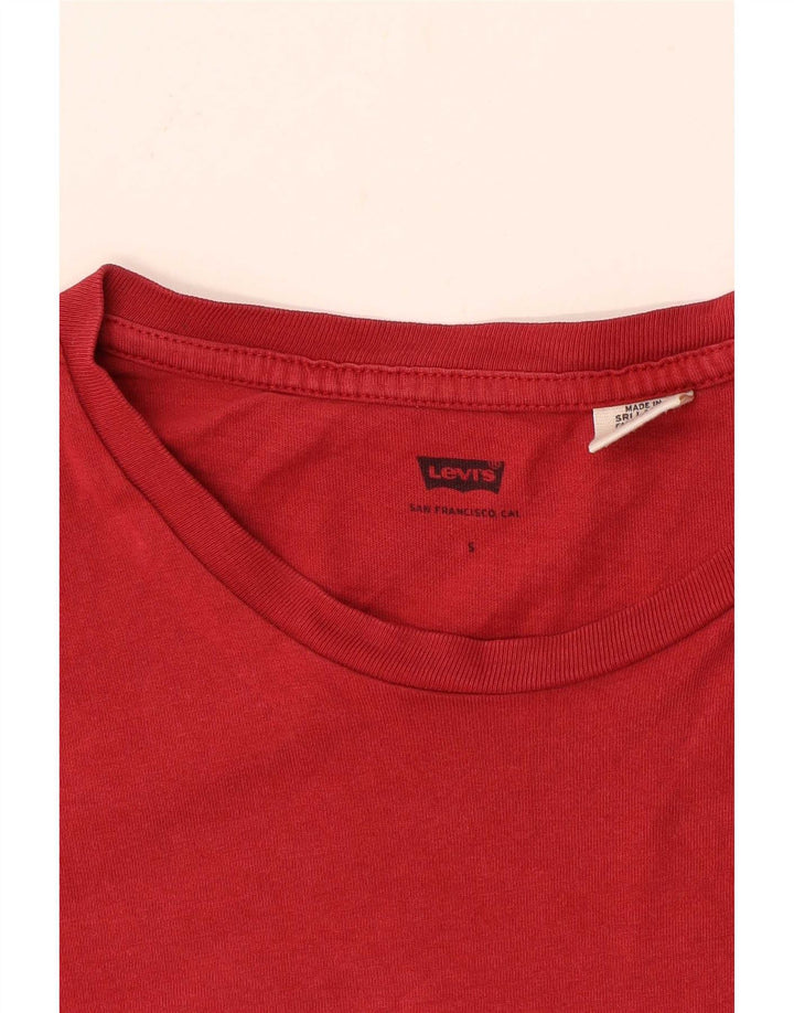 Camiseta masculina Levi's pequena vermelha