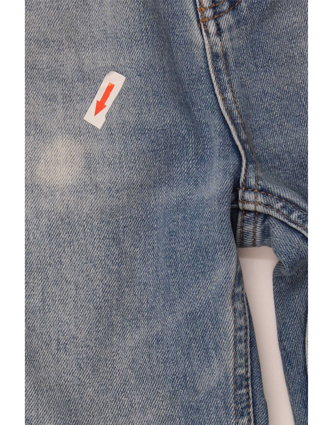 Jeans flare feminino vintage EU 36 pequeno W25 L32 algodão azul