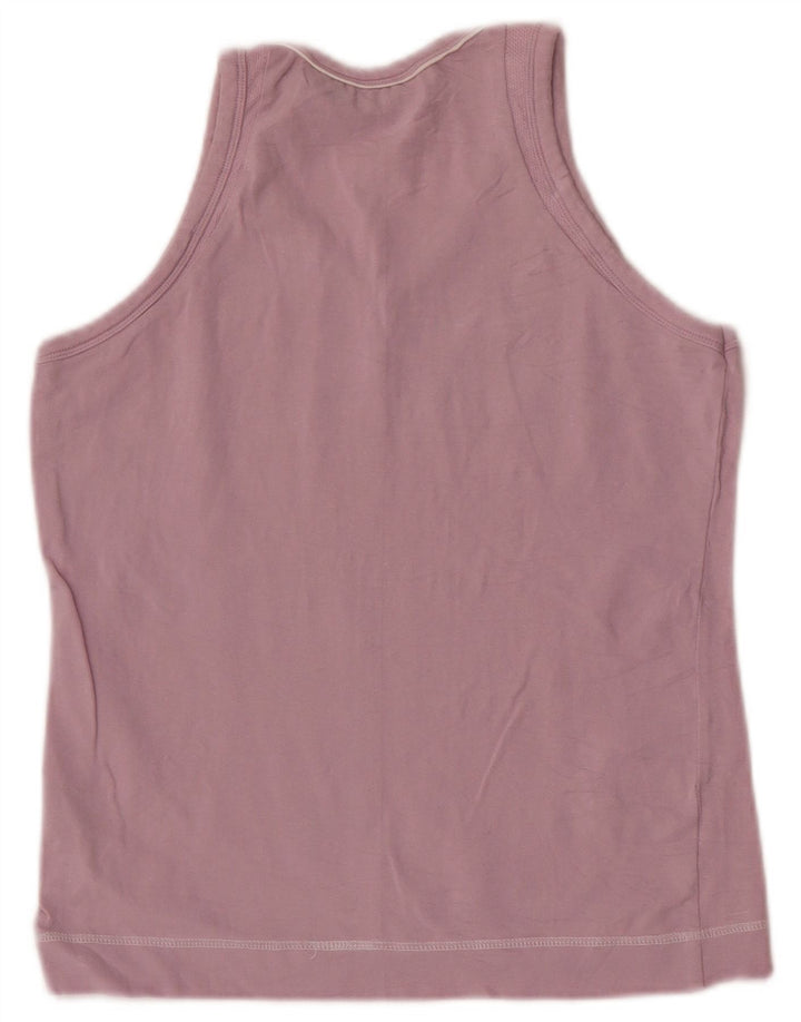 Fila Womens Vest Top UK 12 Médio Algodão Rosa