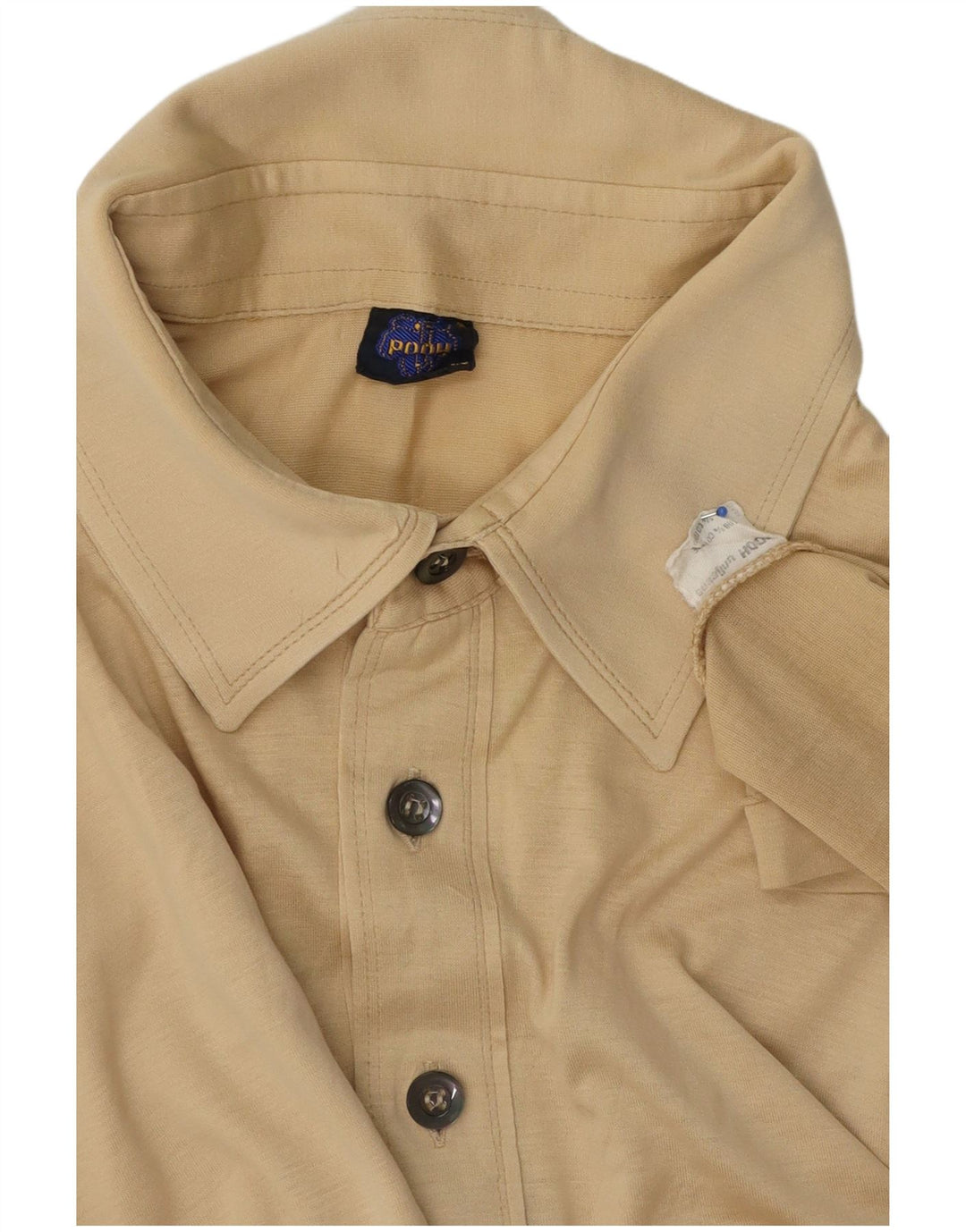 Camisa polo masculina Pooh de algodão bege médio