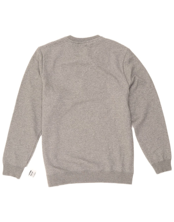 Puma Mens Graphic Moletom Jumper Grande Algodão Cinza