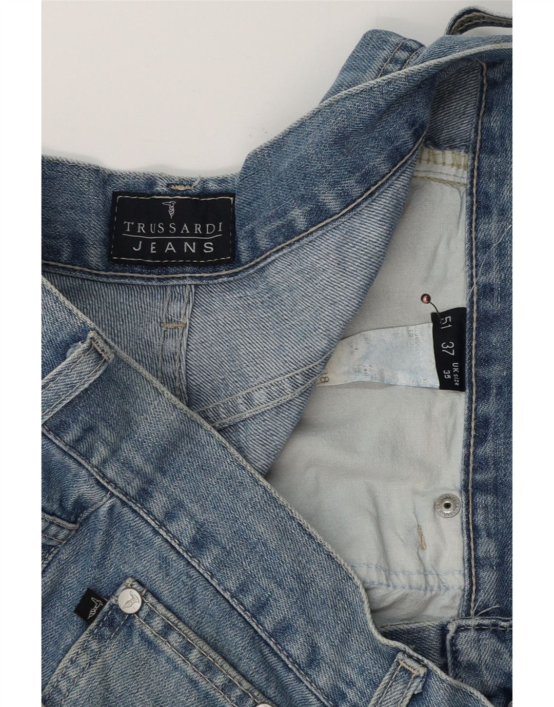 Jeans reto masculino TRUSSARDI W35 L28 azul
