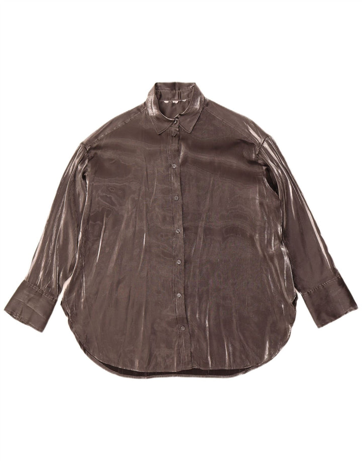 Blusa feminina vintage UK 18 XL cinza