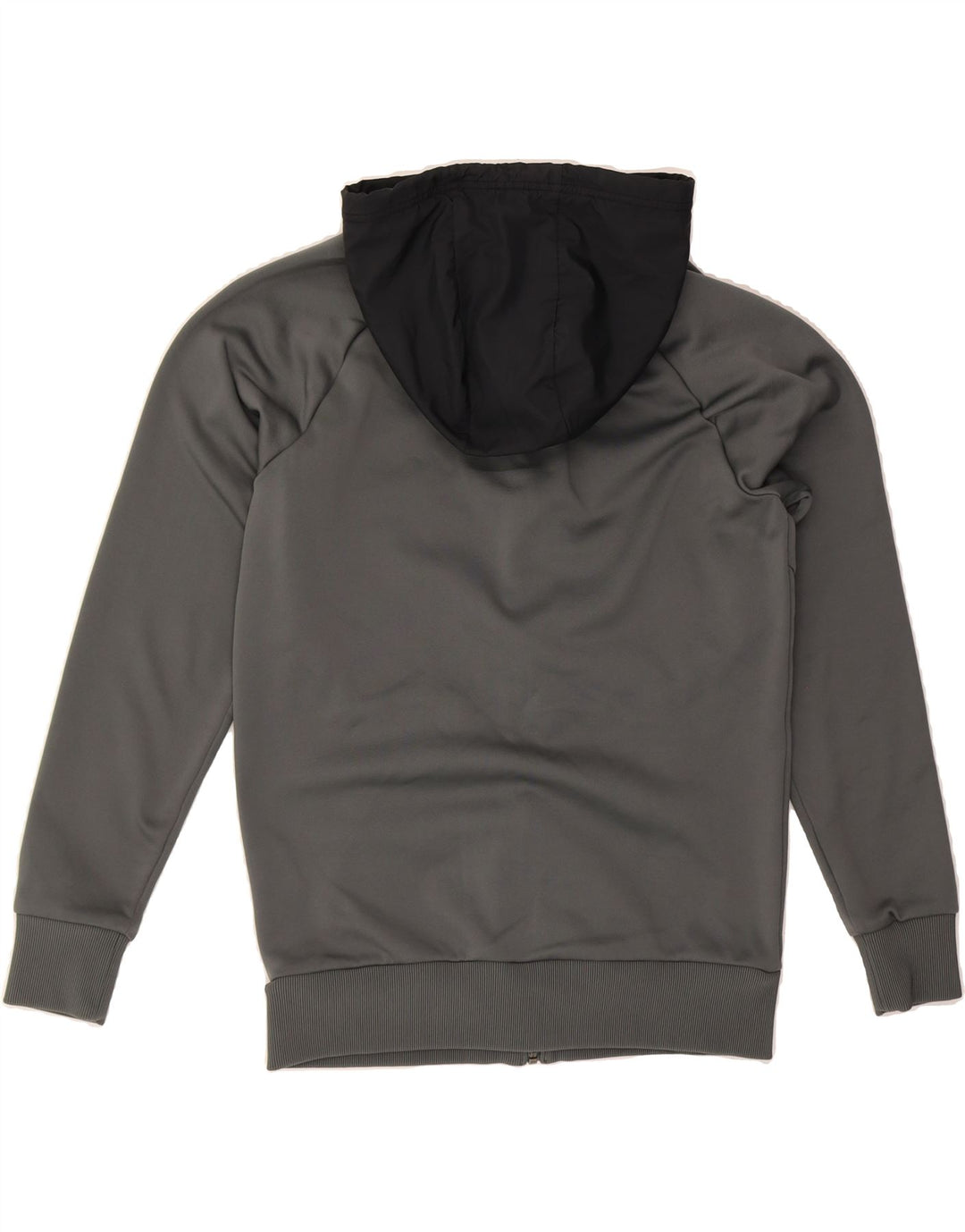 UNDER ARMOUR Mens Cold Gear Zip Hoodie Sweater Small Grey Colourblock Vintage Under Armour and Second-Hand Under Armour from Messina Hembry 