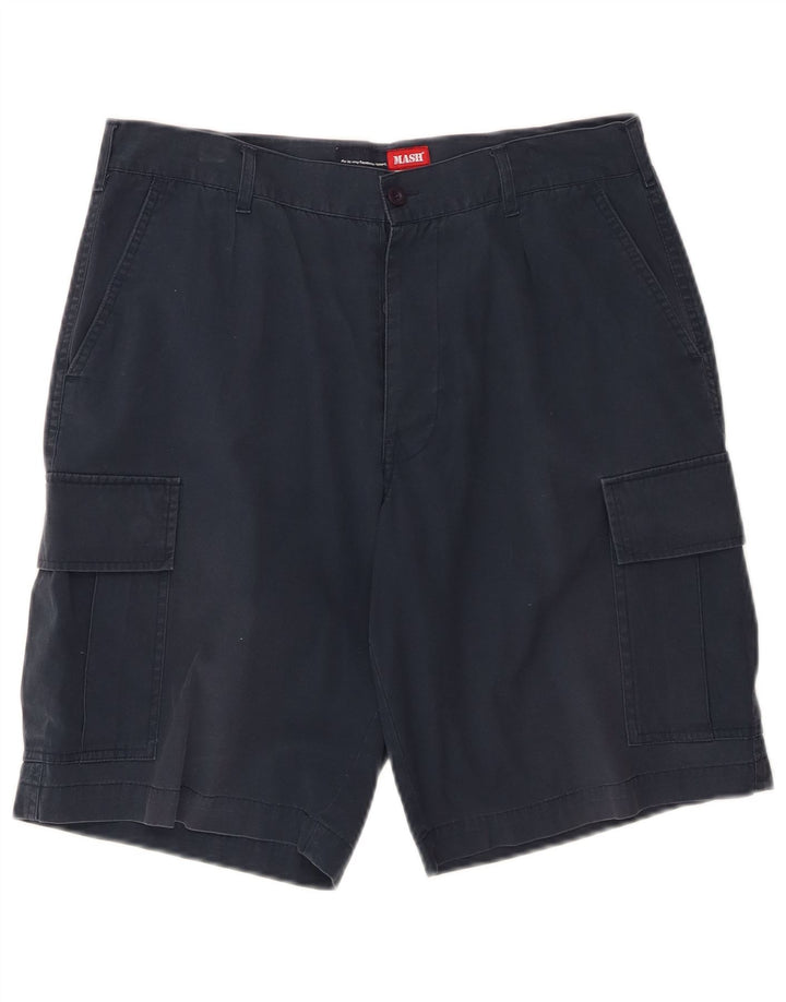 Shorts cargo masculino MASH IT 48 médio W32 algodão azul marinho