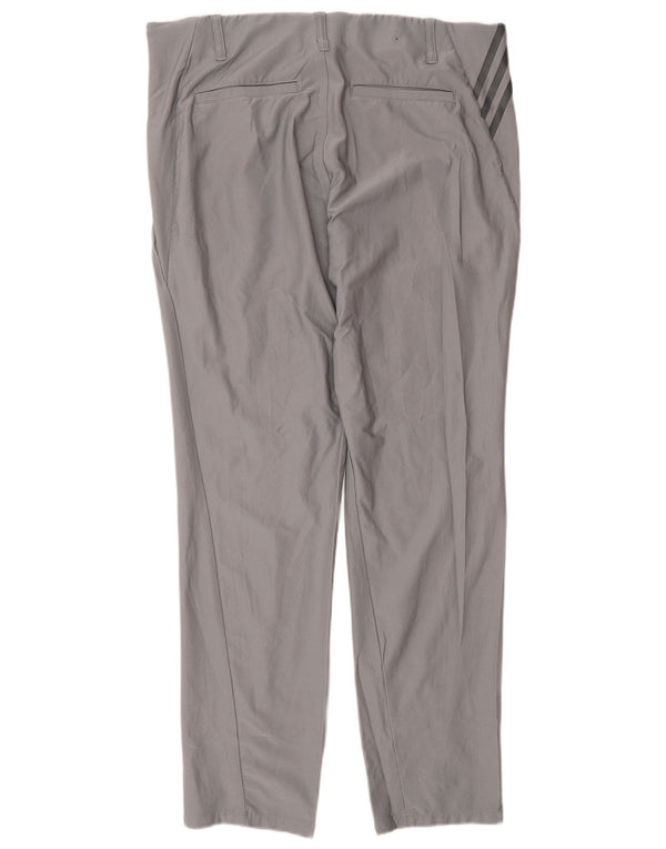 Calça Adidas Mens Slim Chino W34 L32 Cinza Poliéster