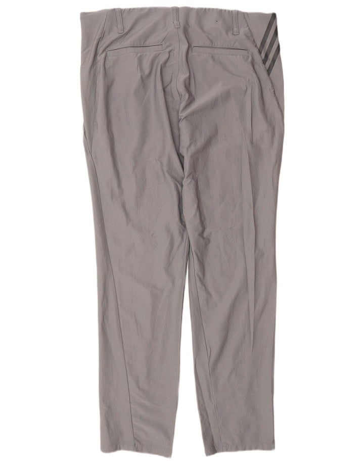 Calça Adidas Mens Slim Chino W34 L32 Cinza Poliéster