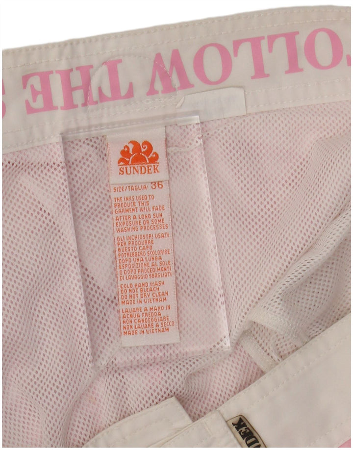 Shorts de natação masculino SUNDEK grande poliéster floral rosa