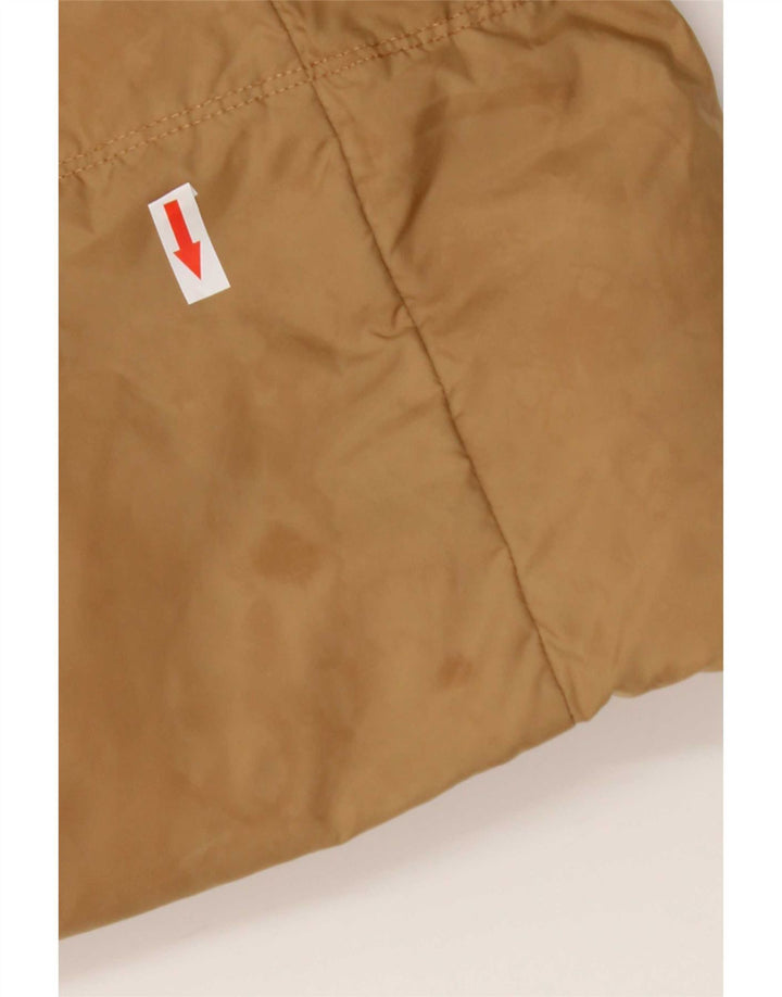 Casaco acolchoado com capuz feminino Tommy Hilfiger Reino Unido 10 pequeno poliéster marrom
