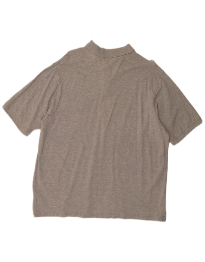 Camisa polo masculina Eddie Bauer XL algodão cinza