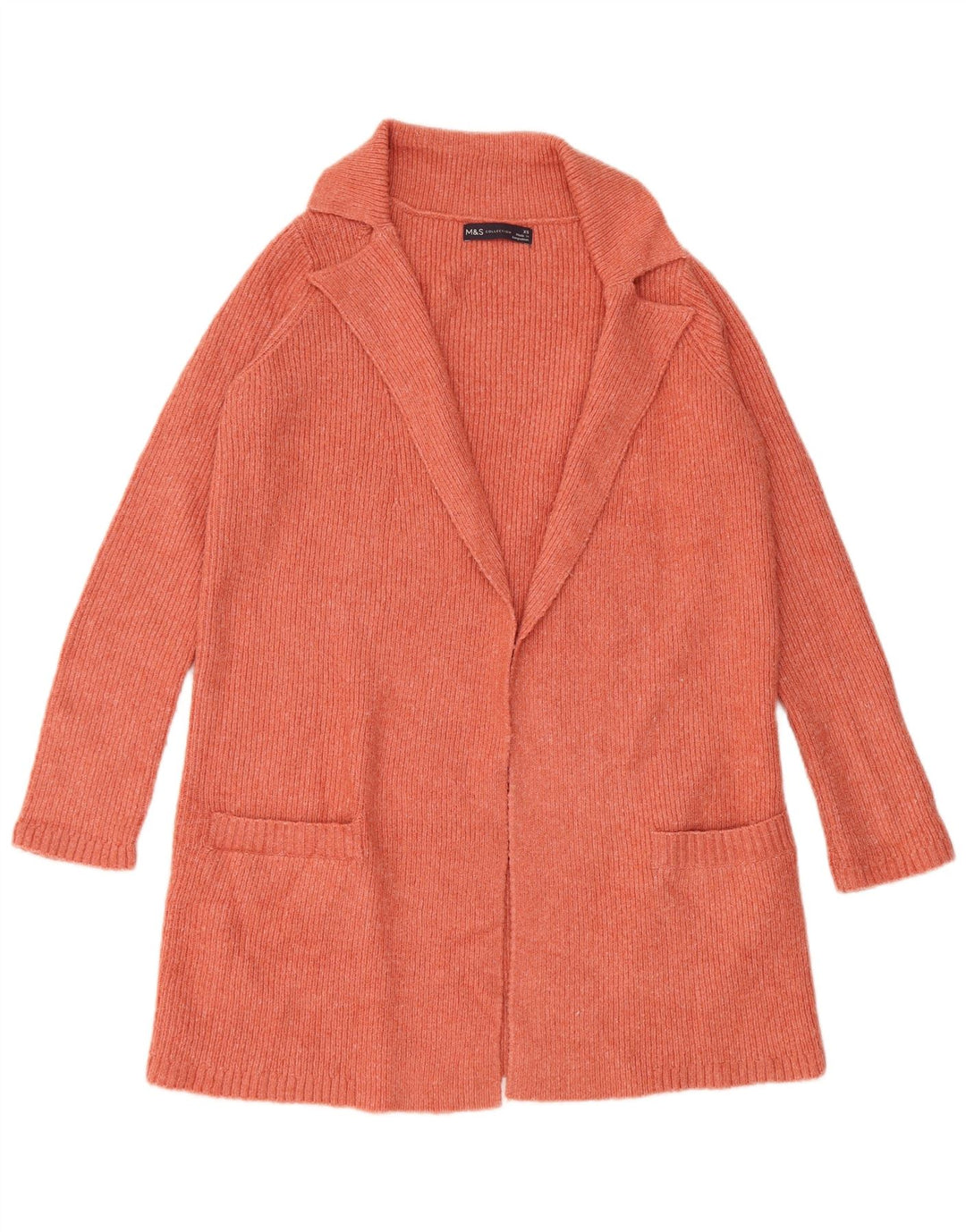 Suéter cardigã feminino oversized Marks & Spencer Reino Unido 6 XS laranja