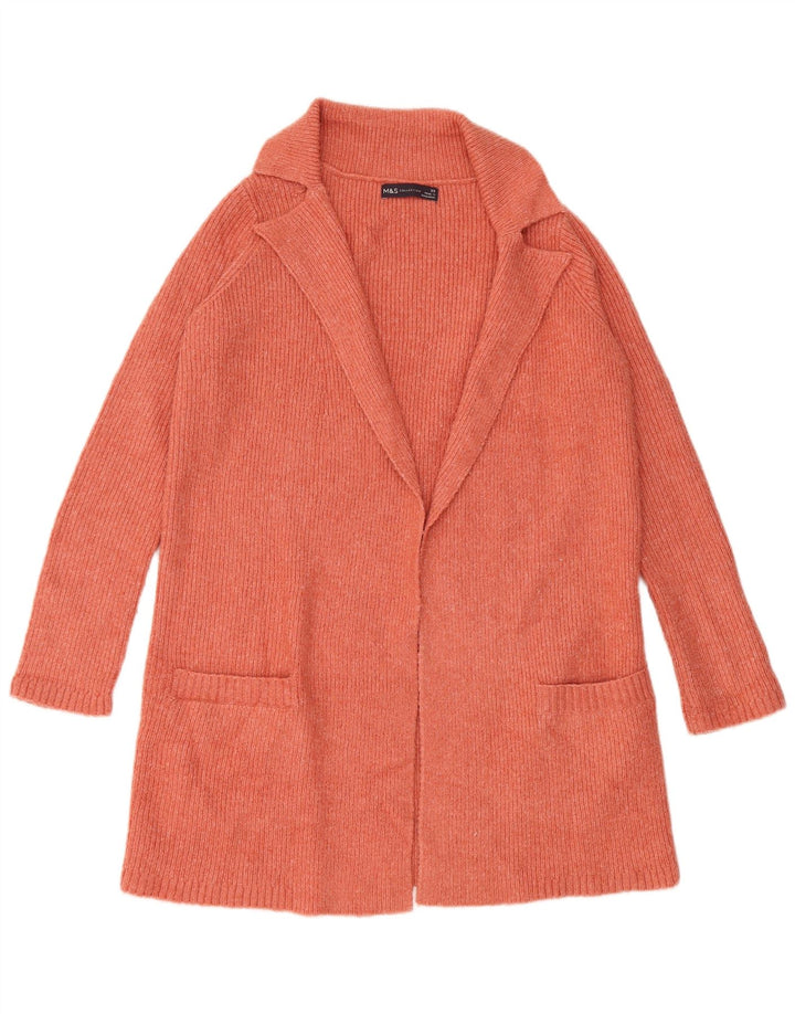 Suéter cardigã feminino oversized Marks & Spencer Reino Unido 6 XS laranja