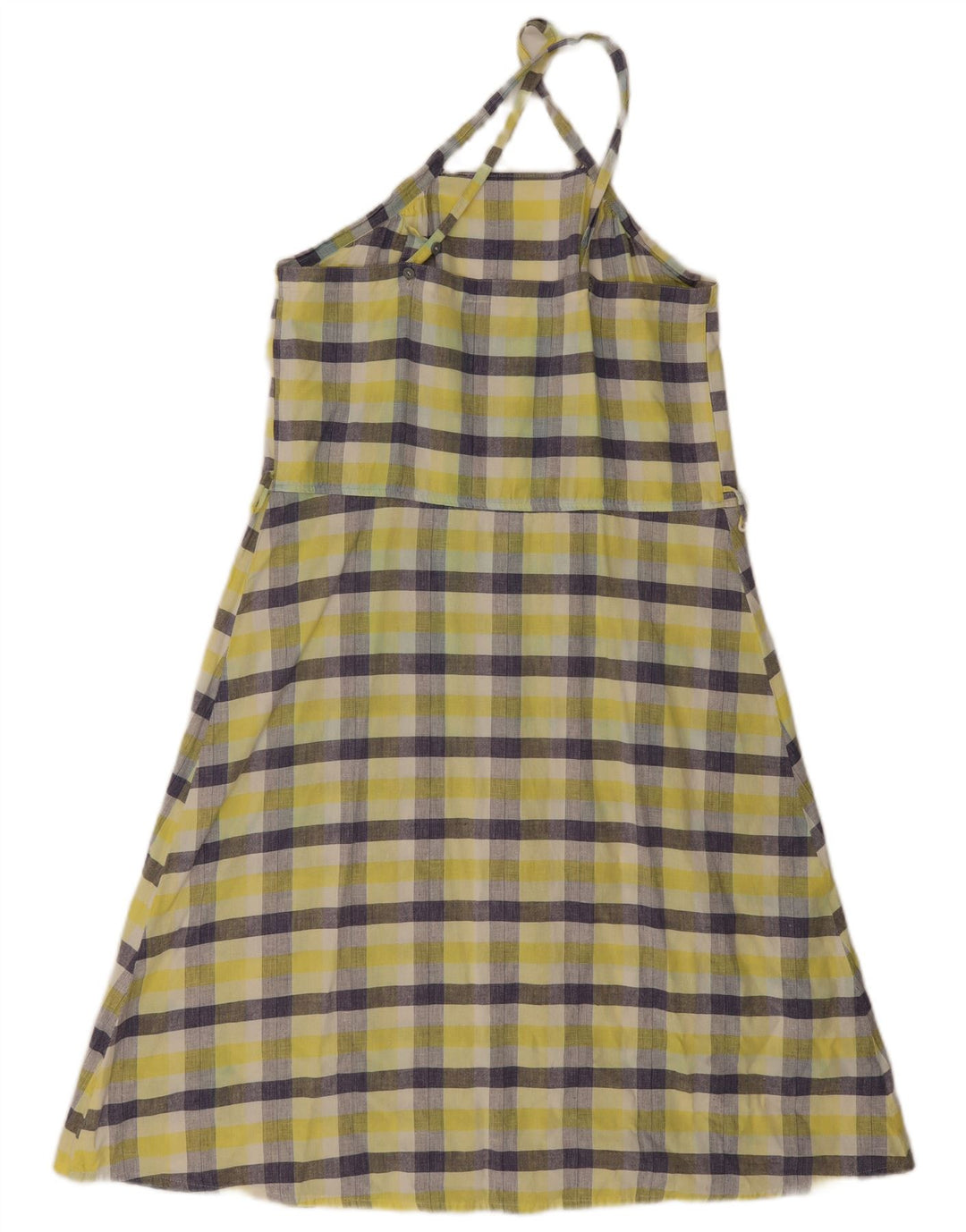 Avental feminino Frette vestido IT 45 xadrez amarelo médio