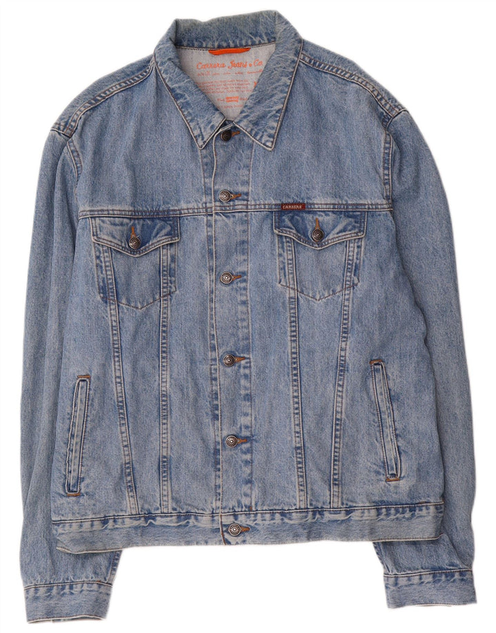 Jaqueta jeans masculina Carrera UK 44 2XL algodão azul