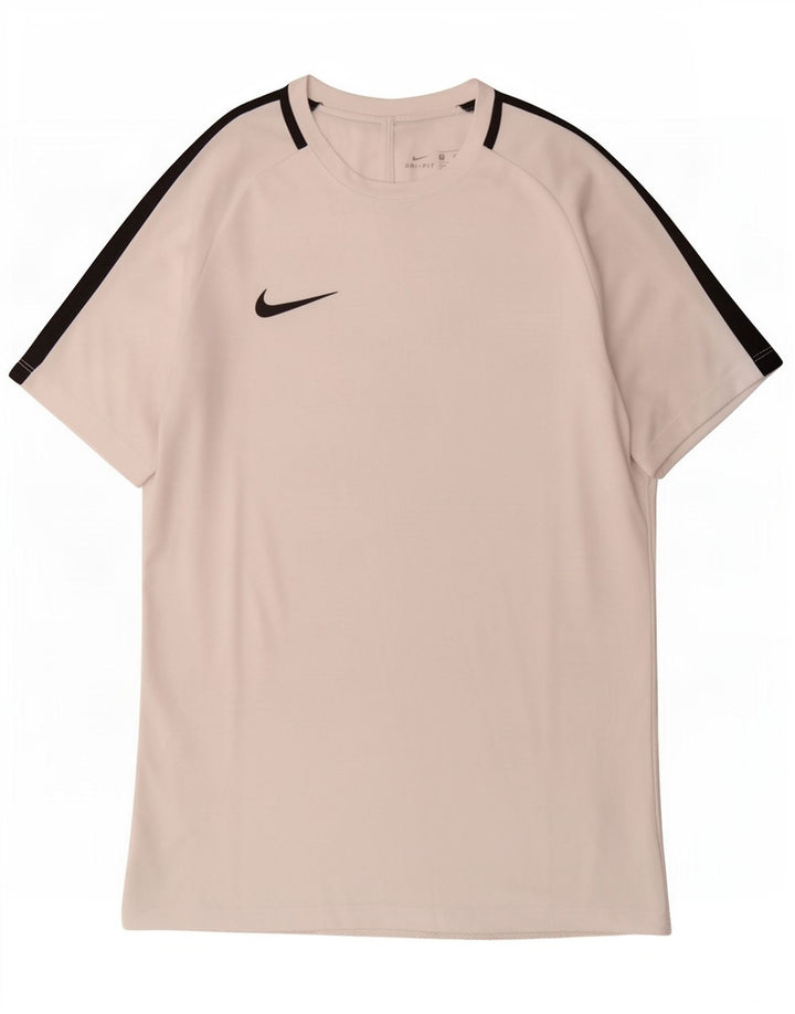 Camiseta masculina Nike Dri Fit Top médio branco colorblock