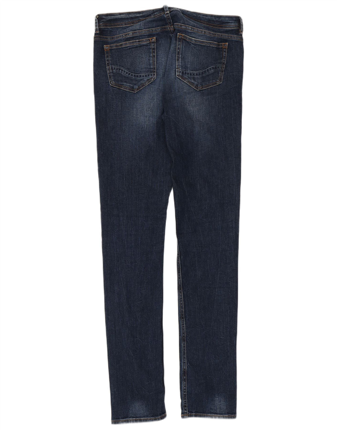 Fat Face Womens Slim Jeans UK 10 Pequeno W30 L31 Algodão Azul