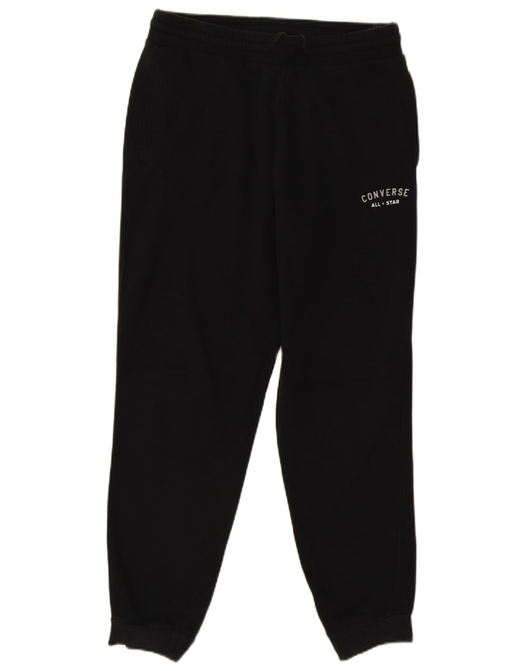 Converse Mens Graphic Calças de treino Joggers Médio Algodão Preto