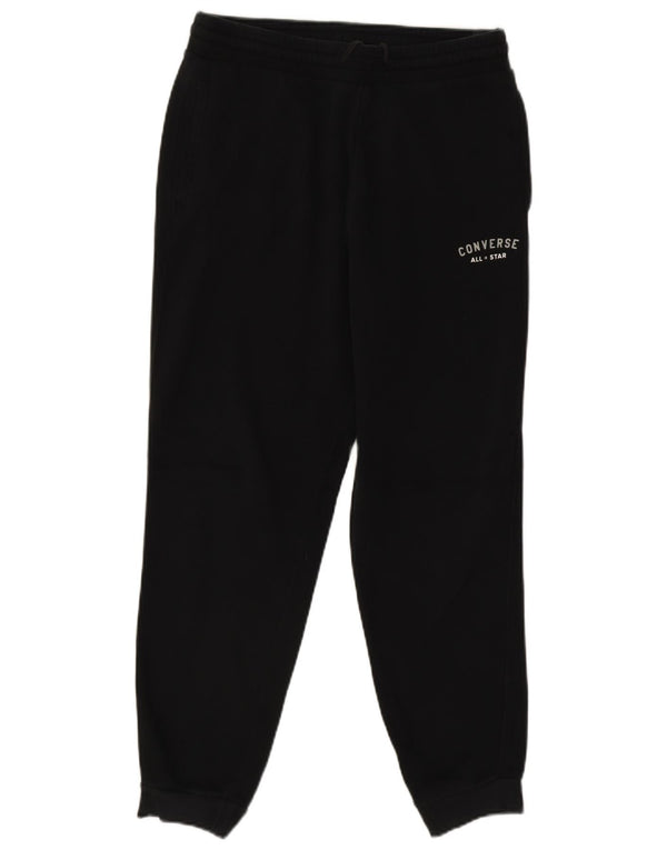 Converse Mens Graphic Calças de treino Joggers Médio Algodão Preto