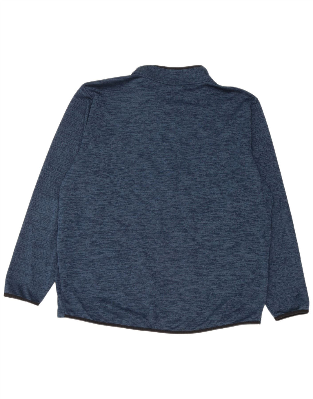 Under Armour Mens Zip Neck Pulôver Treino Top 2XL Azul Salpicado