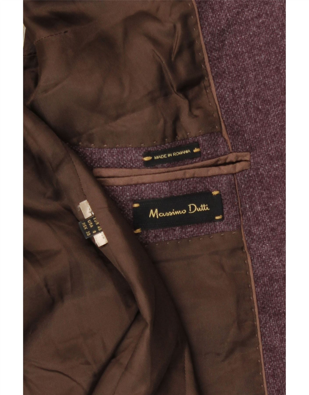 Jaqueta blazer feminina Massimo Dutti com 1 botão UE 40 médio roxo