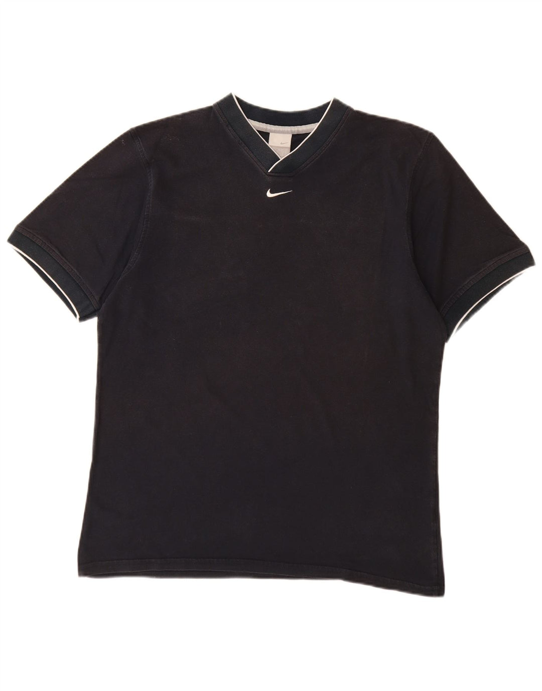 Camiseta masculina NIKE UK 42/44 grande algodão azul marinho