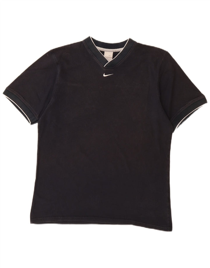 Camiseta masculina NIKE UK 42/44 grande algodão azul marinho