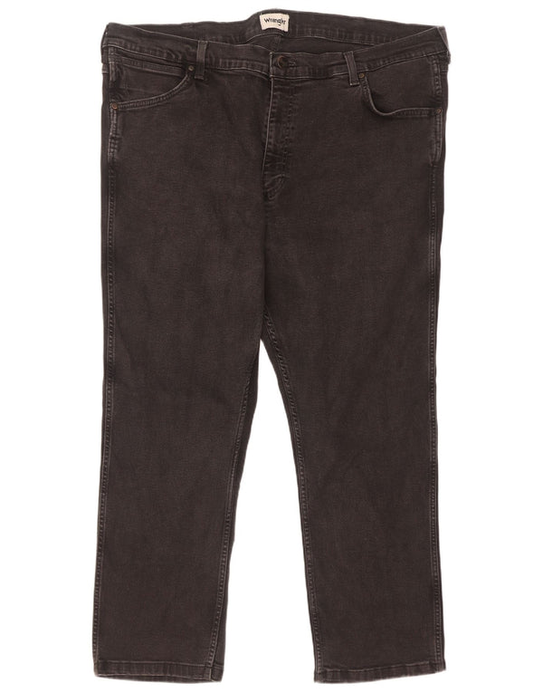 Wrangler Mens Greensboro Regular Fit Jeans retos W44 L28 algodão preto