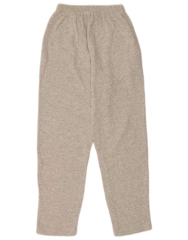 Calça de treino feminina ASICS UK 12 algodão manchado cinza médio