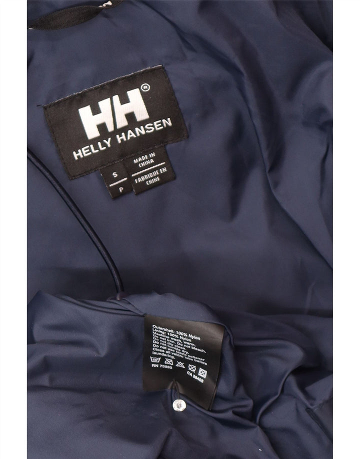 Jaqueta corta-vento masculina Helly Hansen com capuz Reino Unido 36 pequena azul marinho