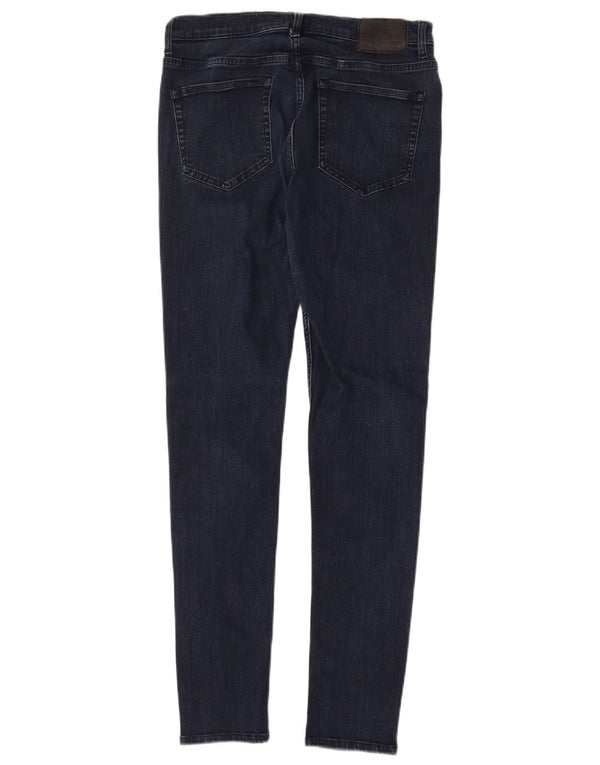 Jeans skinny feminino French Connection UK 12 médio W30 L30 algodão azul marinho