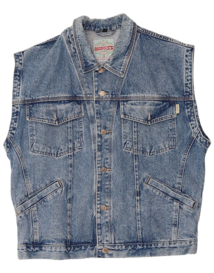 Colete jeans masculino Paddock UK 42 XL azul