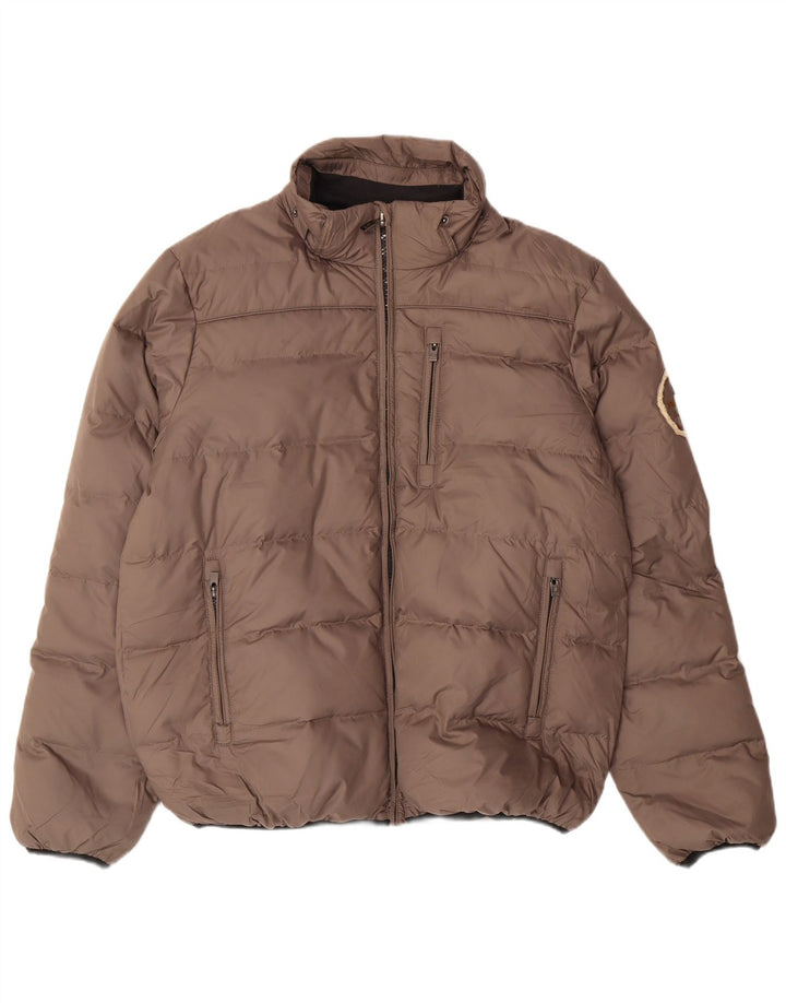 BREACH Jaqueta acolchoada masculina UK 44 2XL poliéster marrom
