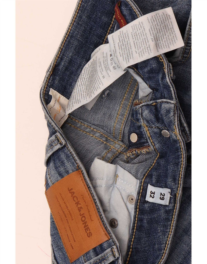 Jeans masculinos Jack & Jones Slim W29 L32 algodão azul