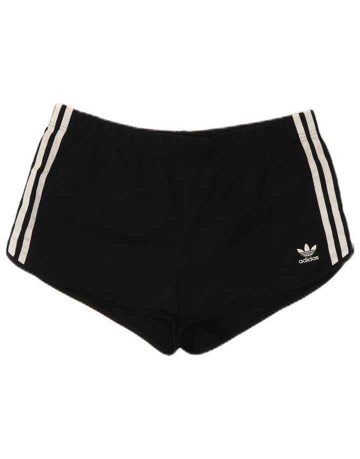 Shorts esportivos femininos Adidas grande poliéster preto