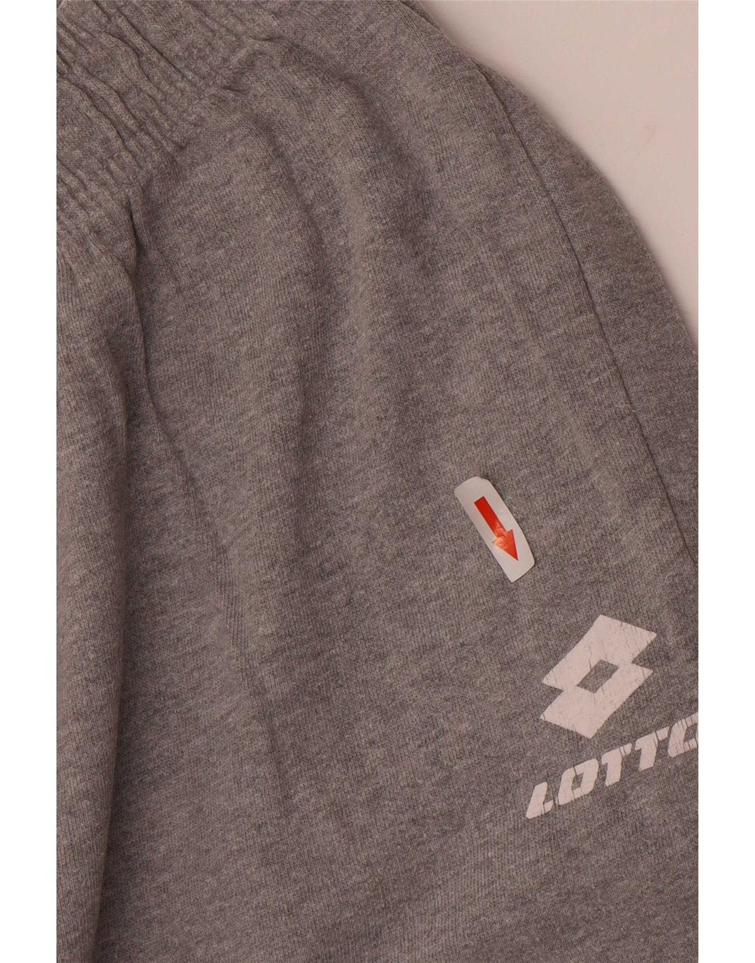 Calça de treino masculina Lotto XL cinza manchado de algodão