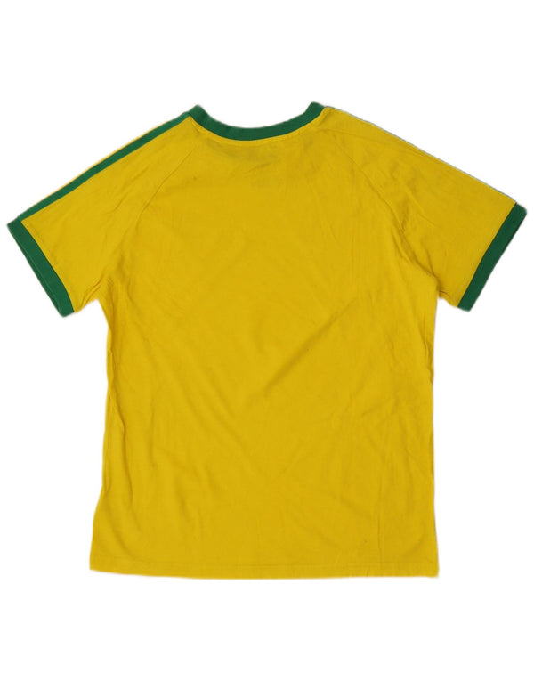Camiseta Adidas Menino 13-14 Anos Amarelo Algodão