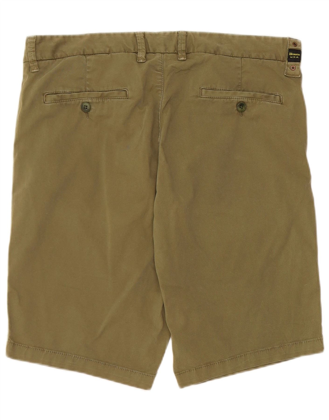 Shorts Chino Masculino Blauer W33 Algodão Cáqui Médio