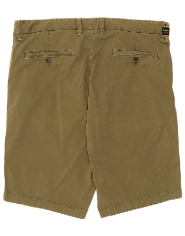 Shorts Chino Masculino Blauer W33 Algodão Cáqui Médio
