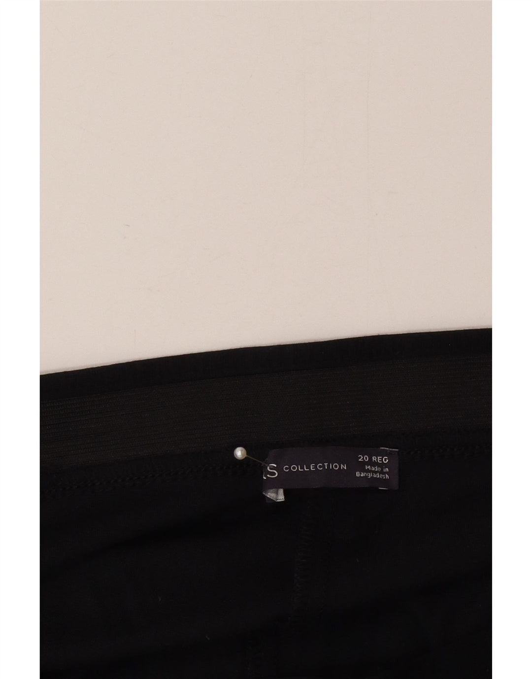 Calça de treino feminina Marks & Spencer UK 20 2XL preta viscose